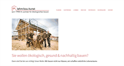 Desktop Screenshot of lehm-bau-kunst.de